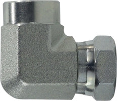 15021612 by Midland | Hydraulic Female Swivel 90° Elbow | 1" Female Pipe x 3/4" Female NPSM | Steel