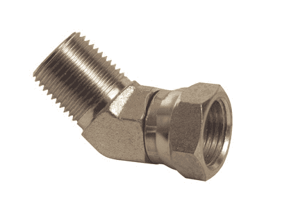 1503-12-12 Dixon Valve Zinc Plated Steel 45 deg. 3/4"-14 Male NPTF x 3/4"-14 Female NPSM Swivel Nut