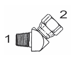 1503 12x12 by Couplamatic | Hydraulic Adapter | 3/4" Male NPTF x 3/4" Female NPSM | 45° Elbow