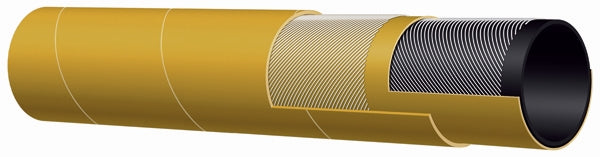 T155AK125X100 Alfagomma by Kuriyama | T155AK Series | Compressed "Air Drill" Hose | 1-1/4" ID | 1.73" OD | 300 PSI | Yellow | 100ft