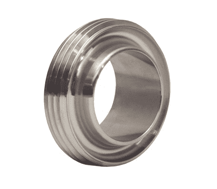 15A-R150RJT Dixon Valve Bradford Sanitary European Fitting - 316 Stainless Steel RJT BS:4825 Welding Male - 1-1/2" Tube OD