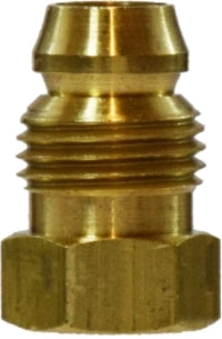 16010 by Midland | Double Compression Fitting | Break-Away Nut | 1/4" Tube OD | Brass