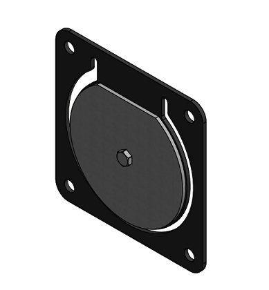 16706 by Banjo | Replacement Part for Centrifugal Pumps | 4" Inlet Gasket with Check | FKM (Viton)