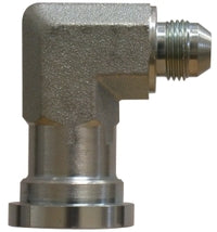 17042016 by Midland | Hydraulic Flange | 1-5/8-12 Male JIC 37° Flare x 1" Flange Size | Code 61 | 90° Elbow | Adapter | Steel
