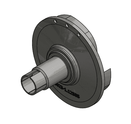 18060SS by Banjo | 3" Pump Impeller, 1.125" Inner Diameter, 5.5" Outer Diameter | Stainless Steel