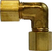 18123 by Midland | Compression Fitting | Union | 3/16" Tube OD | 90° Elbow | Brass