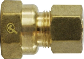 18159LF (18-159LF) by Midland | Lead Free Compression Fitting | Female Coupling | 1/2" Tube OD x 1/2" Female NPT | Straight | Brass