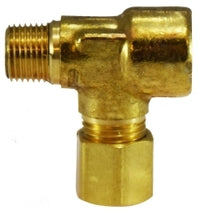 18314 by Midland | Compression Fitting | 1/8" Male NPTF x 1/8" Female NPTF x 1/4" Tube OD | Tee | Adapter | Brass