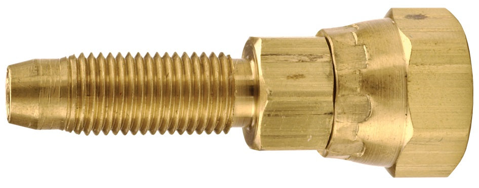 1840808A by Dixon Valve | Reusable Fitting | Swivel Stem | 1/2"-14 Female NPSM x 1/2" Hose ID | Brass