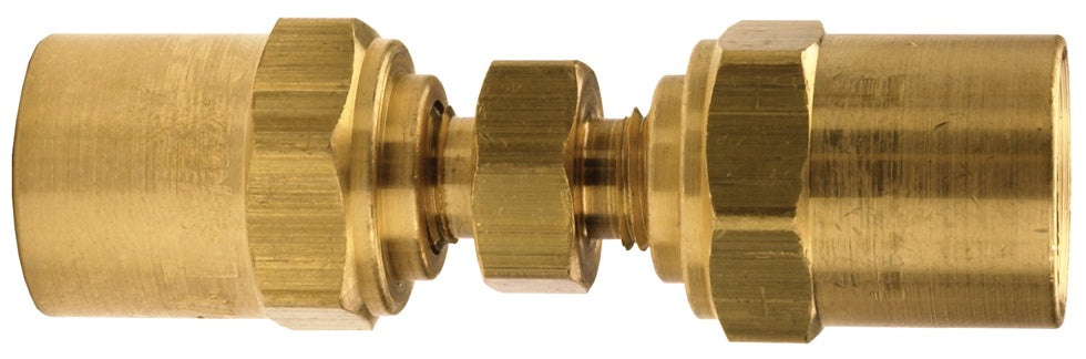1870612K by Dixon Valve | Reusable Fitting | Hose Mender / Splicer (Unassembled) | 3/8" Hose ID | 3/4" Hose OD | Brass
