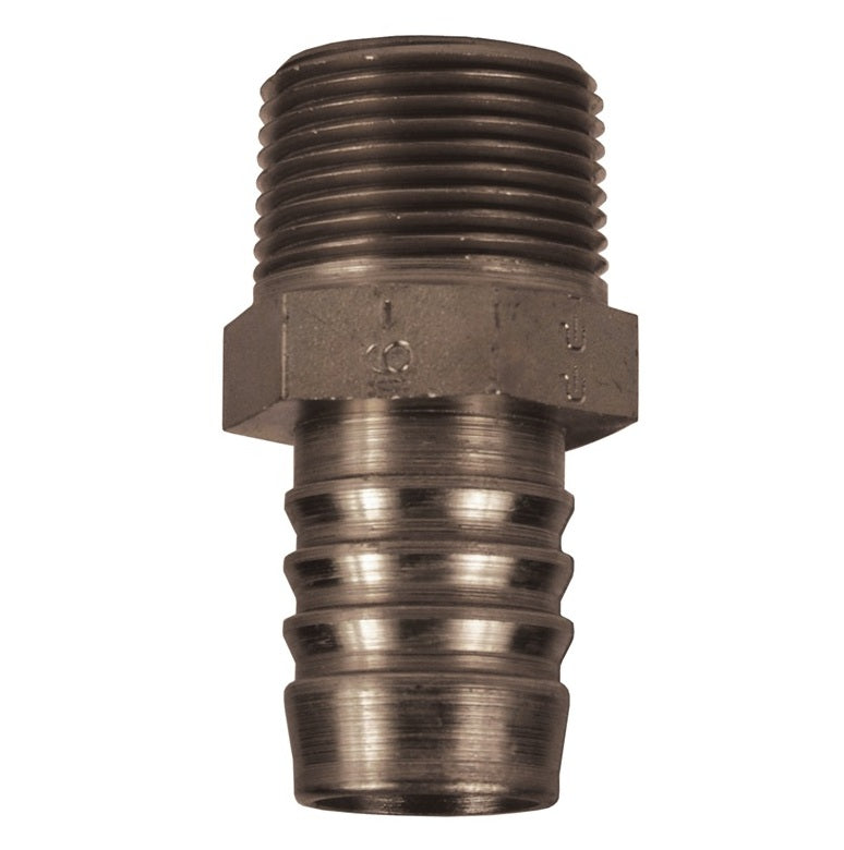 188-12 by Dixon Valve | Hydraulic Suction & Return Line Hose Stem | 3/4" Male NPTF x 3/4" Hose ID | Plated Steel