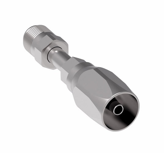 190111-10S Aeroquip by Danfoss | SAE Male Inverted Flare 100R5 Reusable Hose Fitting | -10 SAE Male Inverted Flare x -10 Reusable Hose End | Steel
