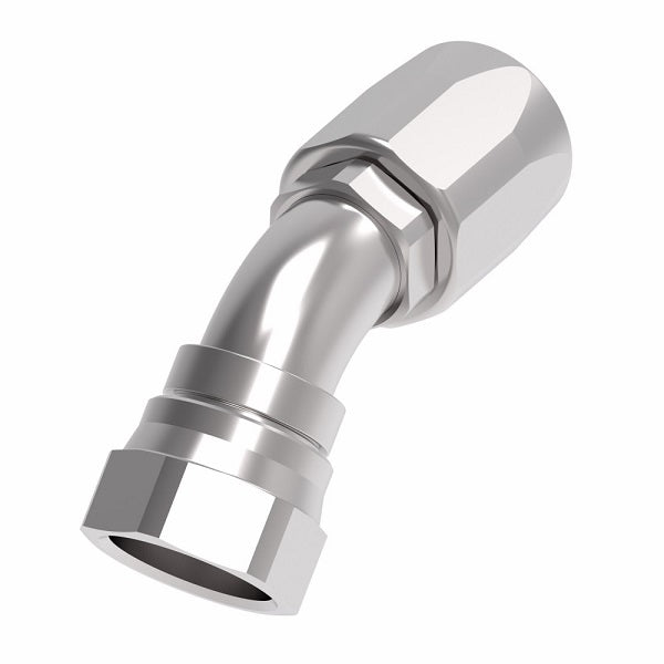 190265-16S Aeroquip by Danfoss | Female 37° JIC Swivel 45° Elbow 100R5 Reusable Hose Fitting | -16 Female 37° JIC Swivel x -16 Reusable Hose End | Steel