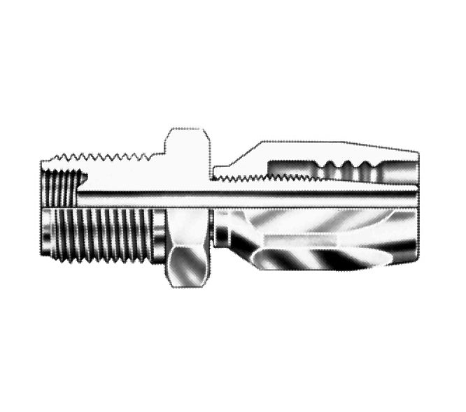 190276-4S Aeroquip by Danfoss | Female Inverted Flare 100R5 Reusable Hose Fitting | -04 Female Inverted Flare x -04 Reusable Hose End | Steel