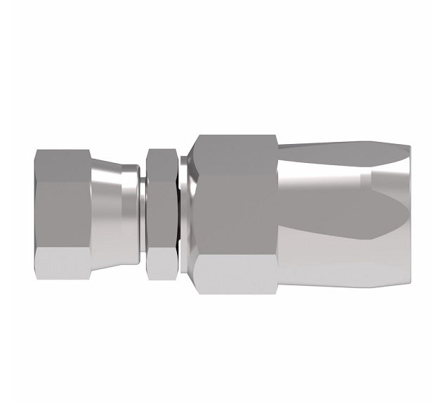 190800-6S Aeroquip by Danfoss | Female 37° JIC Swivel Power Steering & Air Brake Reusable Hose Fitting | -06 Female 37° JIC Swivel x -06 Reusable Hose End | Steel