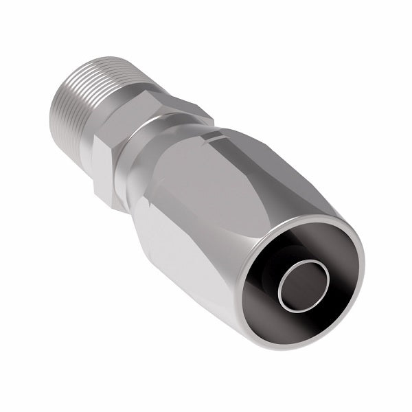 190934-12-12S Aeroquip by Danfoss | Male Pipe Spiral Skive Style Reusable Hose Fitting | -12 Male Pipe x -12 Reusable Hose End | Steel