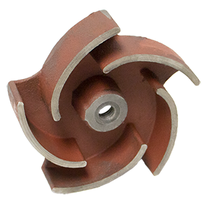 19772 by Banjo | Replacement Part for Centrifugal Pumps | 3" Cast Iron Wet Seal Pump Impeller | 5 Vane Impeller