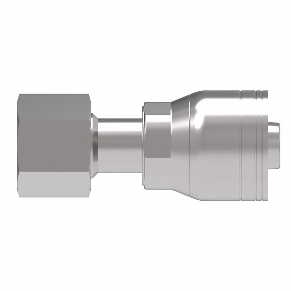 1AA10FR10 Aeroquip by Danfoss | 1 & 2 Wire TTC Female ORS Swivel (FR) Crimp Fitting | -10 Female O-Ring Face Seal Swivel x -10 Hose Barb | Steel