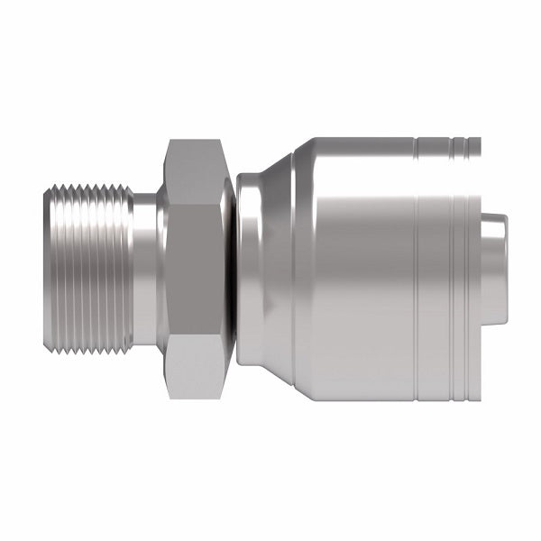 1A10BP10 Aeroquip by Danfoss | 1 & 2 Wire TTC BSP Male Parallel, BSPP (BP) Crimp Fitting | -10 Male BSPP x -10 Hose Barb | Steel