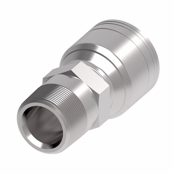 1A12BT12 Aeroquip by Danfoss | 1 & 2 Wire TTC BSP Male Tapered, BSPT (BT) Crimp Fitting | -12 Male BSPT x -12 Hose Barb | Steel