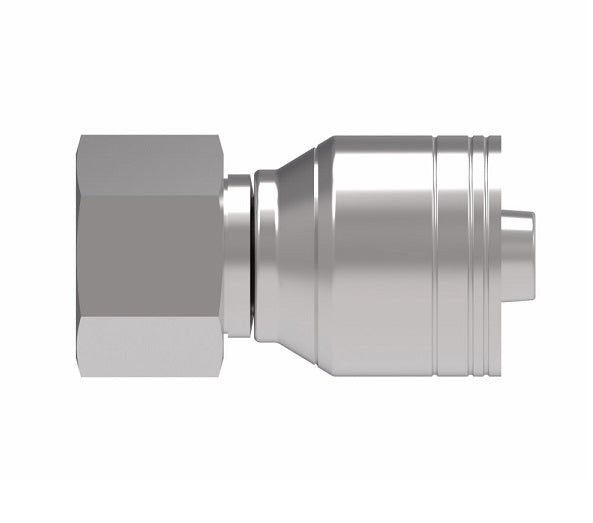 1A10DS8 Aeroquip by Danfoss | 1 & 2 Wire TTC DKO Female Swivel, Heavy Duty (DS) Crimp Fitting | S14 Female DKO/DIN x -08 Hose Barb | Steel