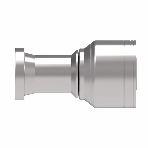 1A24FL24 Aeroquip by Danfoss | 1 & 2 Wire TTC SAE Code 61 Split Flange (FL) Crimp Fitting | -24 Code 61 Split Flange x -24 Hose Barb | Steel