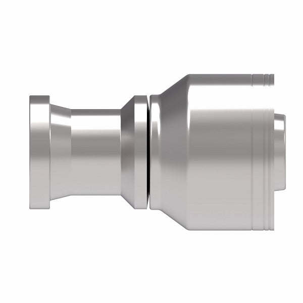 1A20FL20 Aeroquip by Danfoss | 1 & 2 Wire TTC SAE Code 61 Split Flange (FL) Crimp Fitting | -20 Code 61 Split Flange x -20 Hose Barb | Steel