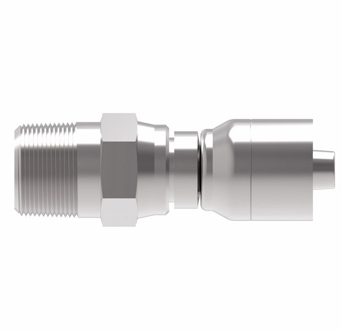 1GA12PS12 Aeroquip by Danfoss | 1 & 2 Wire OTC Male Pipe Swivel Crimp Fitting (PS) | -12 Male Pipe Swivel x -12 Hose Barb | Steel