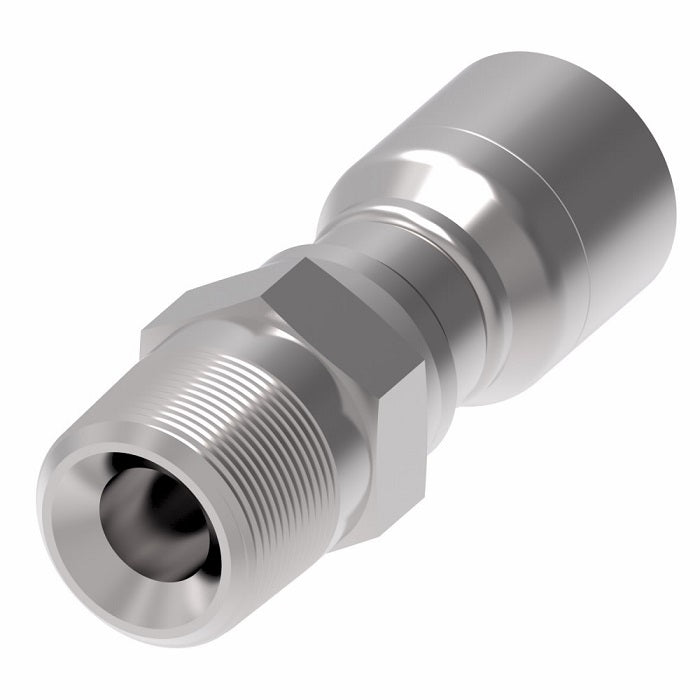 1GA8PS8 Aeroquip by Danfoss | 1 & 2 Wire OTC Male Pipe Swivel Crimp Fitting (PS) | -08 Male Pipe Swivel x -08 Hose Barb | Steel