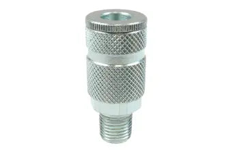 142S-T5 by Coilhose | Steel Coupler | 1/4" Male NPT ARO Interchange | Coupler | Straight | Plated Steel | Pack of 5