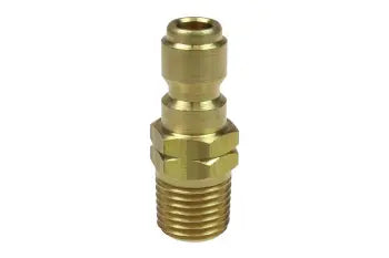 1101STB by Coilhose | Straight Through Series Connector | 1/4" Male NPT Thread | Straight | Brass