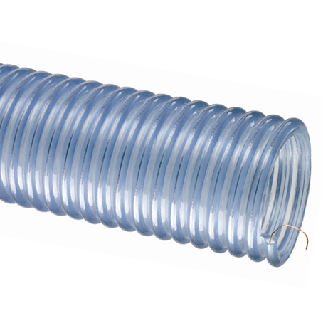 2001-150X60 Tigerflex by Kuriyama | 2001 Series | Heavy Duty Food Grade Lined Material Handling Hose | With Grounding Wire | 1-1/2" Hose ID | Polyurethane | 60ft Length