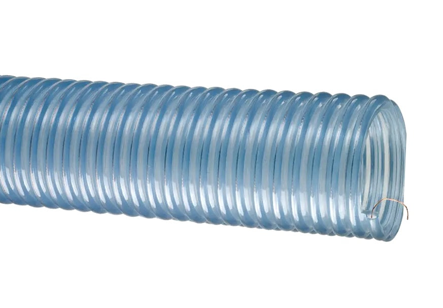 2001-500X60 Tigerflex® by Kuriyama | 2001™ Series | Heavy-Duty Food Grade Material Handling Hose | with Grounding Wire | PVC / Polyurethane | 5" ID | 5.81" OD | 60ft Length