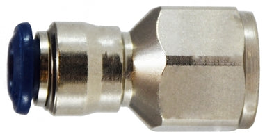 20032N by Midland | Push-In Fitting | Connector | 1/8" Tube OD x 1/8" Female NPTF | Nickel Plated Brass