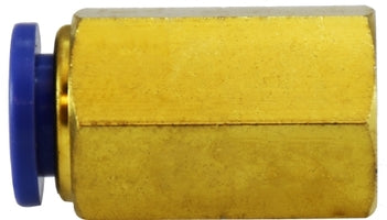 20034C by Midland | Push-In Fitting | Connector | 1/4" Tube OD x 1/8" Female NPT | Brass