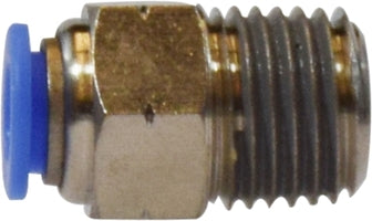 20531C by Midland | Push-In Fitting | Connector | 5/16" Tube OD x 1/4" Male NPT | Nickel Plated Brass