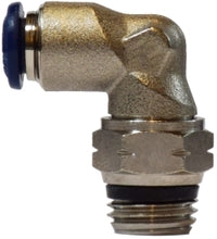 20080N by Midland | Push-In Fitting | Swivel | 5/32" Tube OD x 1/8" Male Global Thread | 90° Elbow | Nickel Plated Brass
