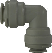 20152P by Midland | Push-In Tube Fitting | Union | 1/4" Tube OD x 1/4" Tube OD | 90° Elbow | Plastic