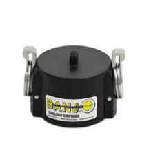 201CAPSH by Banjo | Cam Lever Coupling | 2" Cam Lever Dust Cap with Short Arms & Rings | 200 PSI | Pack of 10