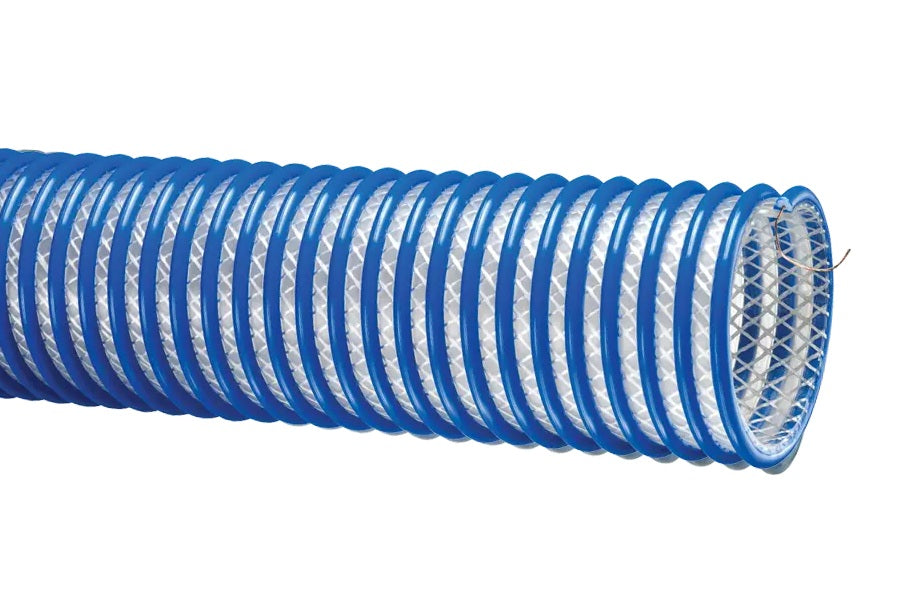 2020-400X100 Tigerflex® by Kuriyama | 2020™ Series | Heavy-Duty Food Grade Fabric Reinforced Material Handling Hose | with Grounding Wire | Polyurethane | 4" ID | 4.84" OD | 100ft Length