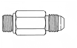 202703-8-8S Aeroquip by Danfoss | 3/4" SAE O-Ring Boss x 3/4" 37 Degree Flare | Straight | Steel