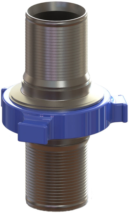 206S-16C-400 by Campbell Fittings | Crimpnology Nipple | 4" Hose Barb x 4" Hose Barb | Union | Forged Steel