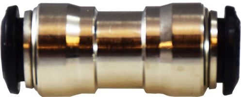 20729N by Midland | Push-In Fitting | Metric Union | 12mm x 10mm Tube OD | Nickel Plated Brass