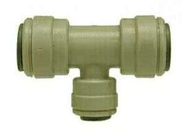 20725P by Midland | Push-In Tube Fitting | Reducing Branch | 3/8" Tube OD x 1/4" Tube OD x 1/4" Tube OD | Tee | Plastic
