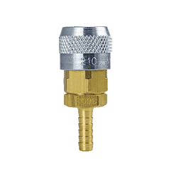 210-3603S/S by ZSi-Foster | Quick Disconnect | 210 Series | 1/4" Automatic Socket | 1/4" ID | Hose Stem | 303 Stainless Steel