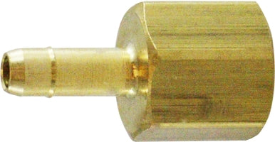 21049 by Midland | Barbed For Plastic Tubing | Female Adapter | 1/2" Tube OD x 3/8" Female Pipe | Straight | Brass
