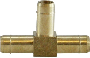 21161 by Midland | Barb for Plastic Tubing | Union | 1/2" Tube OD x 1/2" Tube OD x 1/2" Tube OD | Tee | Brass