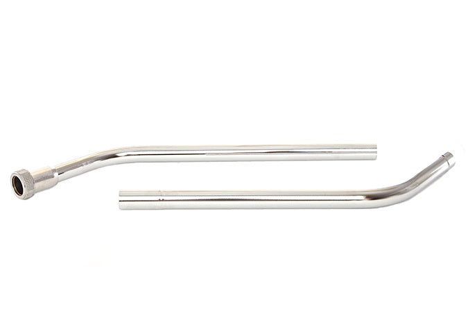 22C5 by Flexaust | Two-Piece Wand | Neck Size: 1-1/2" | 2 Bends | Metal | 54" Length | Connection: Button Lock | Type 2 | Chrome Steel