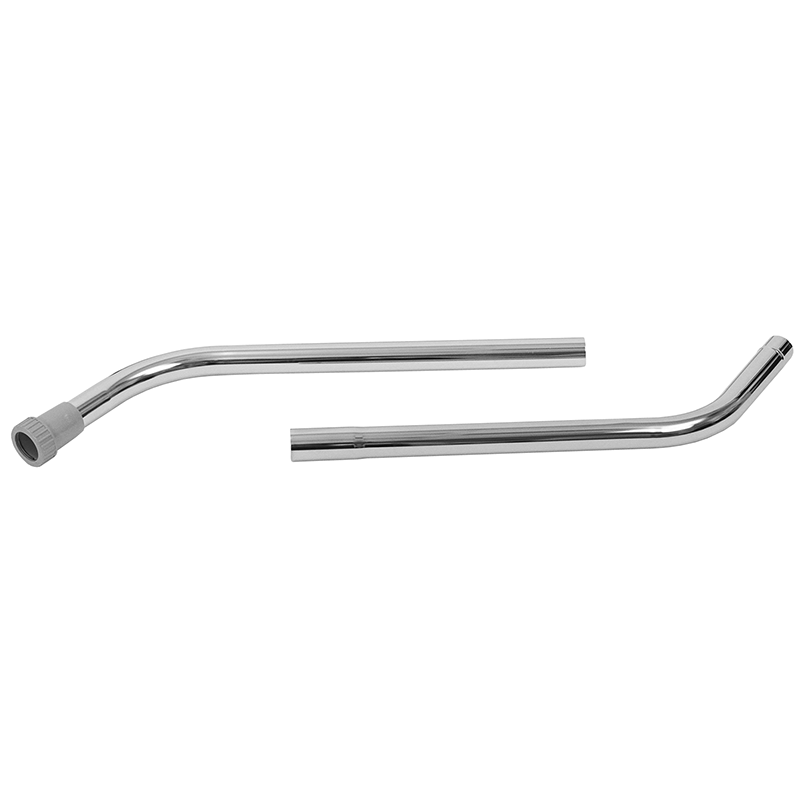 22CP5 by Flexaust | Two-Piece Wand | Neck Size: 1-1/2" | 2 Bends | ABS | 54" Length | Connection: Button Lock | Type 2 | Chrome Steel