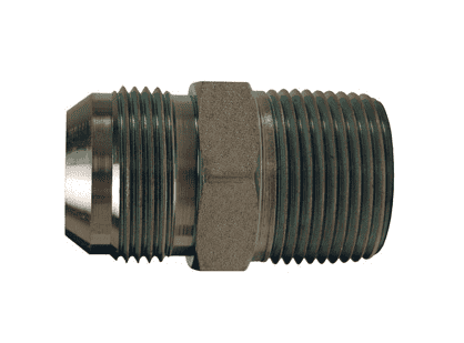 2404-12-12 Dixon Valve Zinc Plated Steel 1-1/16"-12 Male 37 deg. Flare JIC x 3/4"-14 Male NPTF